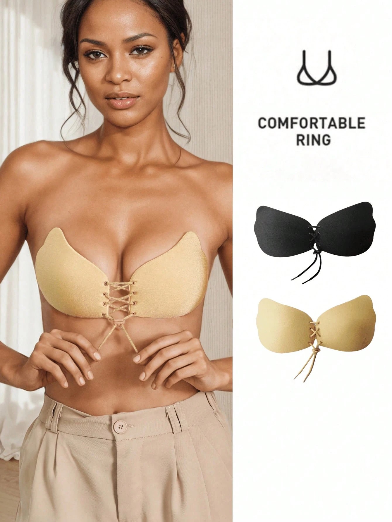 1 Buah Bra Lengket, Bra Tanpa  - Strapless Bra Backless ulasan dan harga